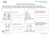 Worksheets for kids - using-speech-bubbles-speech-marks-1